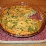 Crustless Ham and Green Onion Quiche