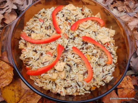 gluten free, dairy free, wild rice, dressing, stuffing, casserole, NFCA, Gluten-Free Holiday "How-To's"