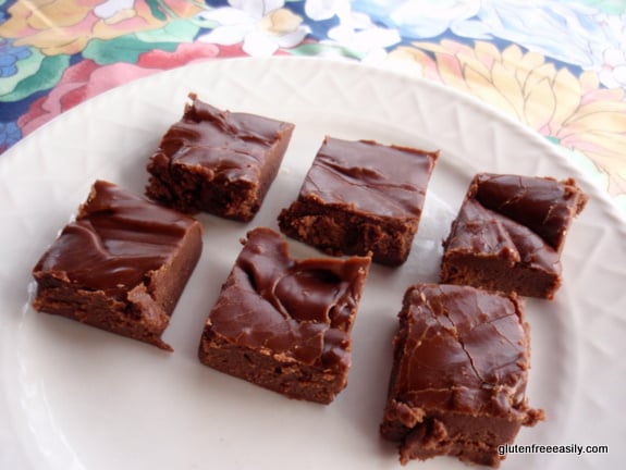 gluten free, dairy free, fudge, microwave fudge, freezer fudge, quick and easy fudge, vegan, vegetarian