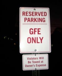 gfe parking only from Cheryl Harris