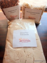 gluten free, dairy free, almond flour, roasted almonds, slivered almonds, giveaway, Almond Board of California