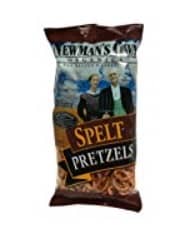 Newman's Own Spelt Pretzels. 