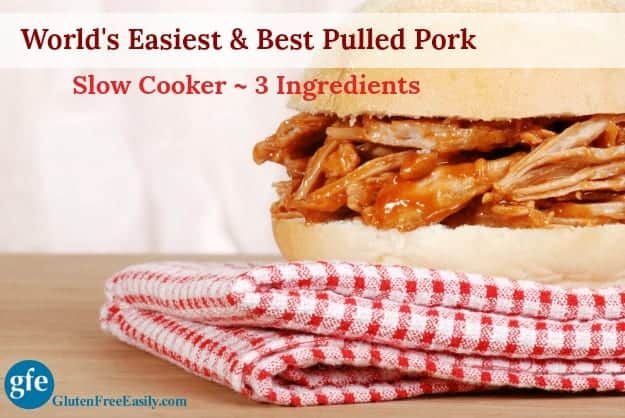 The World's Easiest and Best Pulled Pork has only three ingredients--and one of them is the pork butt! It's so easy to make using your slow cooker. It's so good you'll want to eat it right out of your crockpot!