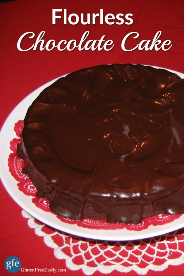 This Flourless Chocolate Cake (gluten free) is 