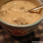 Not much beats a mug of this gluten-free Baked Potato Soup on a cold day! And with the help of your microwave, you can be enjoying it in just a few minutes! [from GlutenFreeEasily.com] (photo)