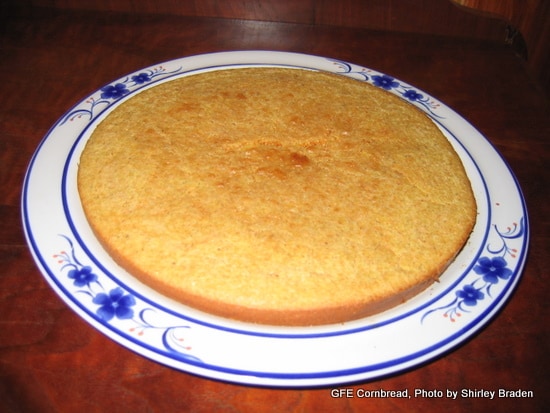 Flat and Firm Cornbread Gluten Free Easily