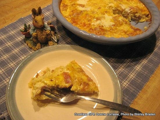 Gluten-Free Crustless Quiche Lorraine on gfe. [from GlutenFreeEasily.com]