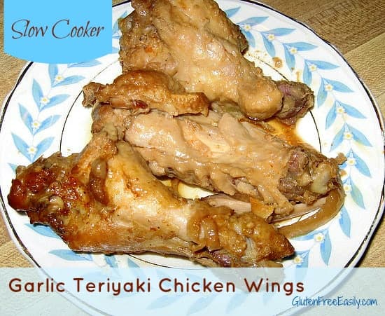 Slow Cooker Gluten-Free Garlic Teriyaki Chicken Wings Gluten Free Easily