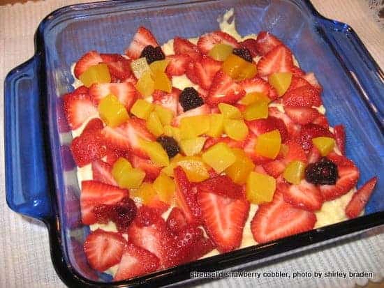 Gluten-Free Strawberry (and fruit) Cobbler at Gluten Free Easily