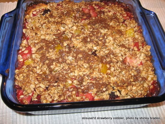 Gluten-Free Strawberry (and fruit) Cobbler at Gluten Free Easily