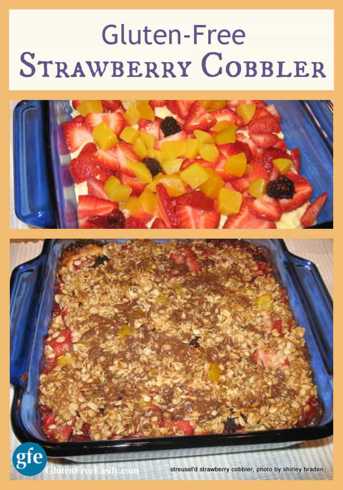 Gluten-Free Strawberry (and fruit) Cobbler at Gluten Free Easily