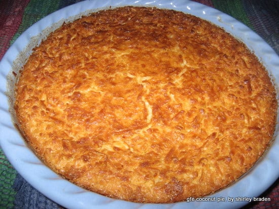 Crustless Coconut Pie