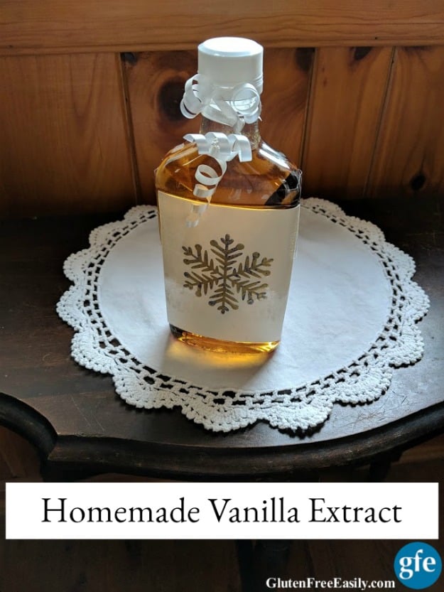 Homemade Vanilla Extract Ready to Give. [from GlutenFreeEasily.com]