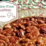 Easy Crustless Pecan Pie. Naturally gluten free, naturally delicious. NOBODY will miss the crust. [from GlutenFreeEasily.com] (photo)