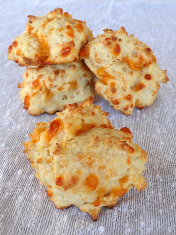 Gluten-Free Homemade Red Lobster Garlic Cheese Biscuits made by Lauren of As Good As Gluten for the Adopt a Gluten-Free Blogger event. Lauren used cheddar cheese.