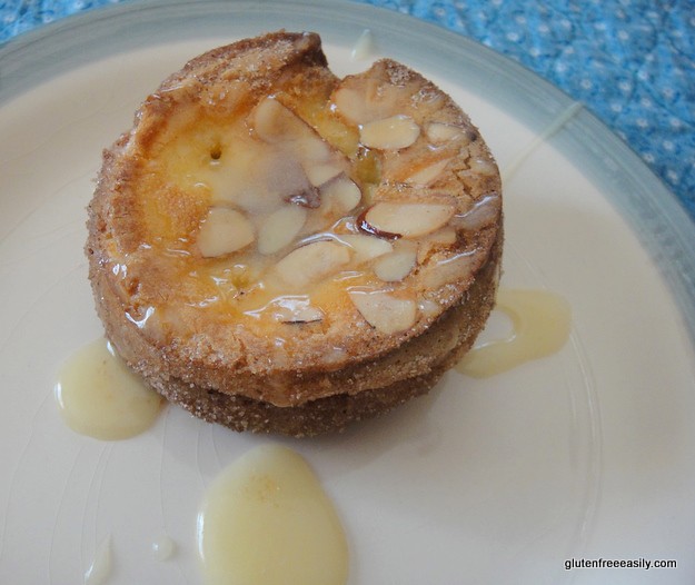 Cinnamon-Sugar Crusted Popovers. (Almonds optional.) [from GlutenFreeEasily.com]