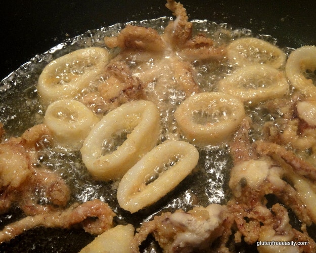 Gluten-Free Fried Calamari Plus Pina Coladas [from GlutenFreeEasily.com]