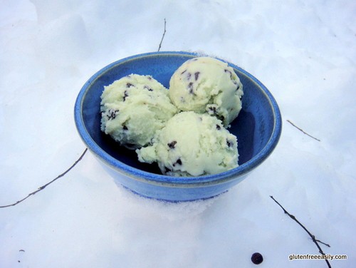 Surprise Mint Chocolate Chip Ice Cream from Gluten Free Easily