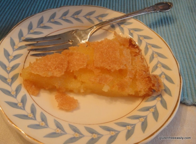 This gluten-free Vinegar Pie is a surprise to many, but it's sweet tart appeal will make most who try it fall in love! A Southern classic. [from GlutenFreeEasily.com]