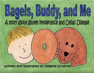 gluten free, celiac, children's book, pets, Bagels, Buddy, and Me, Melanie Krumrey