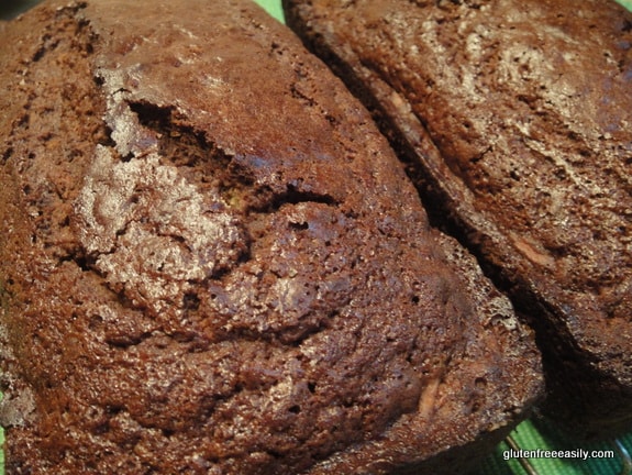 Gluten-Free Chocolate Zucchini Bread. [from GlutenFreeEasily.com]