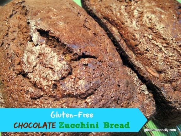 Chocolate Zucchini Bread from gfe. One of many fabulous Gluten-Free Mother's Day Brunch Recipes!