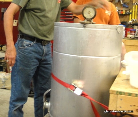 Raising Honey Bees and Harvesting Their Honey. Using the manual Honey-Spinning Centrifuge.