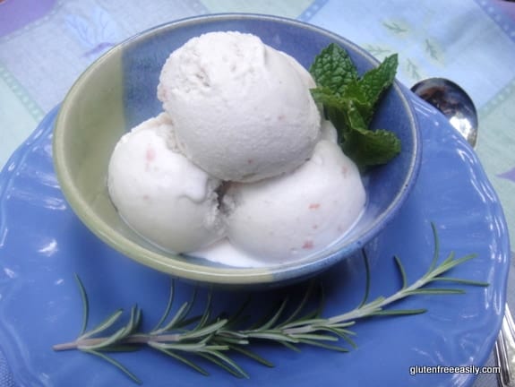 Tomato Rosemary Mint Ice Cream