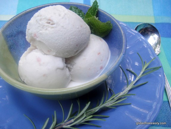 Tomato Rosemary Mint Ice Cream