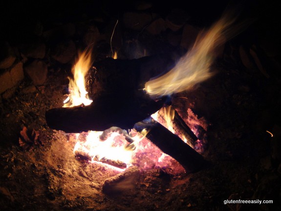 Self care with movement. Moving with a purpose. Picking up and cutting logs and building fires while camping.