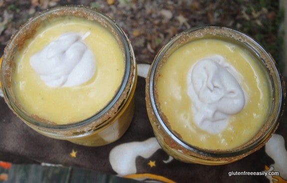 Pumpkin Pie Smoothies. Sipping your pumpkin pie is the way to go! [from GlutenFreeEasily.com] {photo)