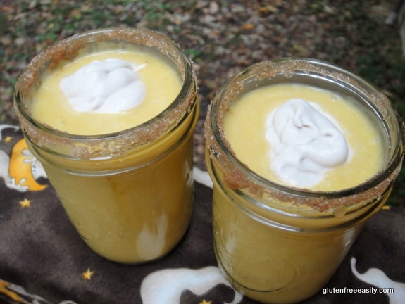 Pumpkin Pie Smoothies! Pumpkin pie in a glass.