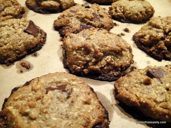 Gluten-Free Cashew Chocolate Chip Cookies from Ricki Heller's cookbook Sweet Freedom.