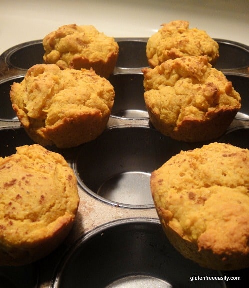 Gluten-Free Pumpkin Corn Muffins. If you like pumpkin muffins and you like corn muffins, you're going to love these muffins that are really the best of both those muffin worlds! [from GlutenFreeEasily.com] (photo)