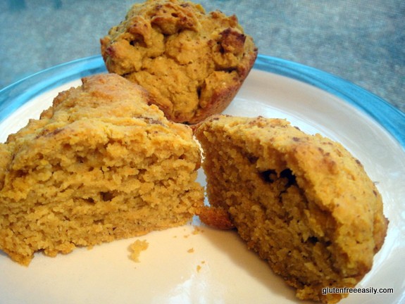 Gluten-Free Pumpkin Corn Muffins. If you like pumpkin muffins and you like corn muffins, you're going to love these muffins that are really the best of both those muffin worlds! [from GlutenFreeEasily.com] (photo)