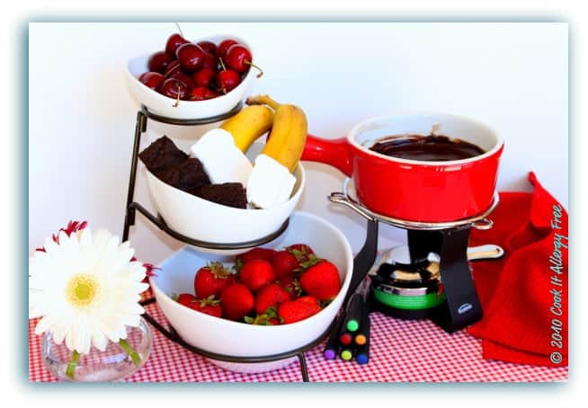 Easy Dairy Free Chocolate Fondue Recipe