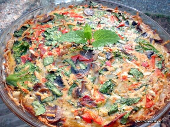 Veggie Lover's Quiche from gfe. One of many fabulous Gluten-Free Mother's Day Brunch Recipes!