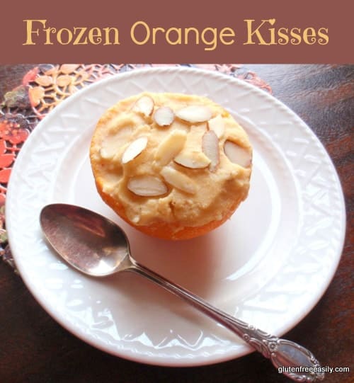 These Frozen Orange Kiss Desserts are the perfect way to end a special meal! Lovely and refreshing. Naturally gluten free, but loved by all. [from GlutenFreeEasily.com]