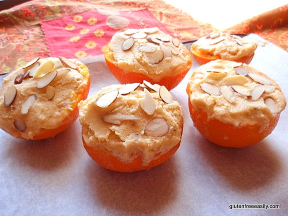 The Orange Kiss is a hollowed-out orange filled with orange sherbet that's Triple Sec-infused and almond-capped. It's quite a refreshing, and just a tad decadent, frozen dessert.  