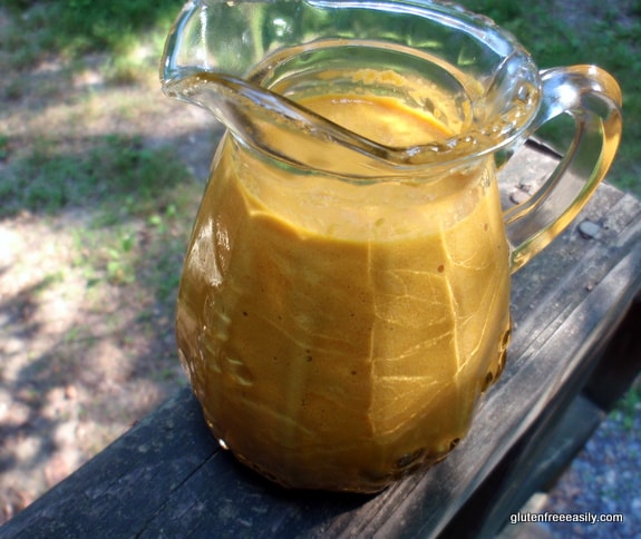 Super Carrot Dressing on Tuna Salad at gfe--gluten free easily