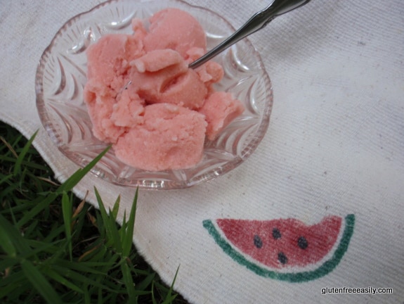 Watermelon Sherbet [from GlutenFreeEasily.com]