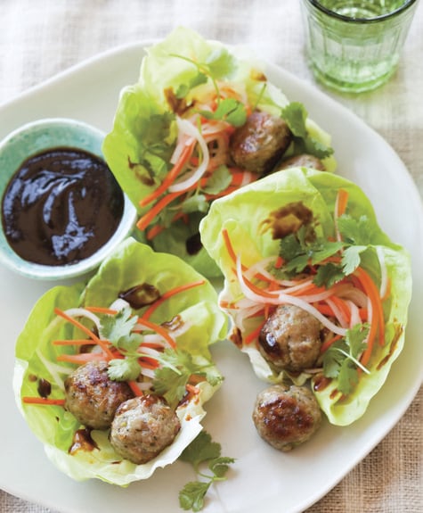 Roasted Pork Meatballs from Gluten-Free Asian Kitchen by Laura Russell [featured on GlutenFreeEasily.com]