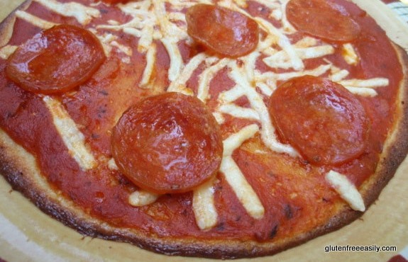 Gluten-Free Individual Cornmeal Pizza Crust. A personal pan pizza for you. Recipe from Roben Ryberg.