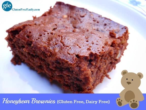 Gluten-Free Honey Bear Brownies. Dairy free, too. Go ahead and indulge your chocolate craving! [from GlutenFreeEasily.com]