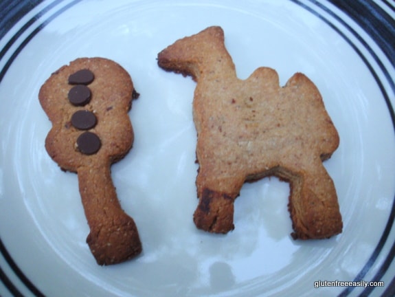 Gluten-Free Thick and Chewy Peanut Butter Cookies turned into adorable cut-out cookies.