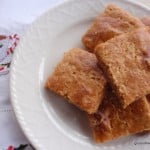 This gluten-free Nutmeg Shortbread is a dense, rich, and somewhat crispy shortbread with intense nutmeg flavor and a glossy golden crust. [from GlutenFreeEasily.com]