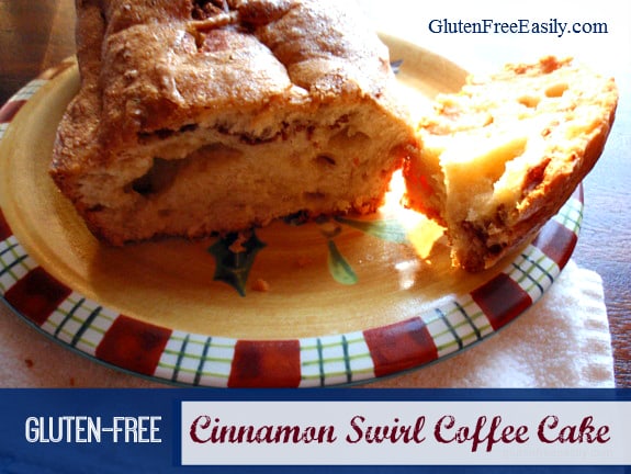 Cinnamon Swirl Coffee Cake that you'll love waking up to! [from GlutenFreeEasily.com] (photo)