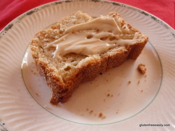 Cinnamon Swirl Coffee Cake that you'll love waking up to! Especially with a topping like Maple Cream! [from GlutenFreeEasily.com] (photo)