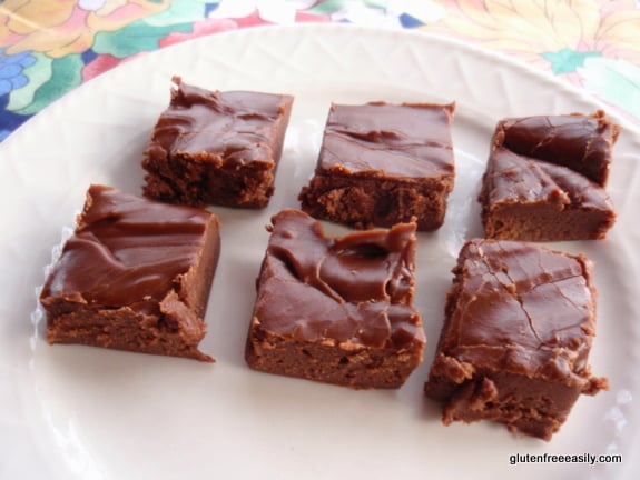 How about classic fudge that you make in your microwave and chill in your freezer for a quicker delivery time to your mouth and tummy? So very good! [from GlutenFreeEasily.com] (photo)