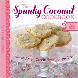 gluten free, dairy free, casein free. Kelly Brozyna, The Spunky Coconut, cookbook, giveaway